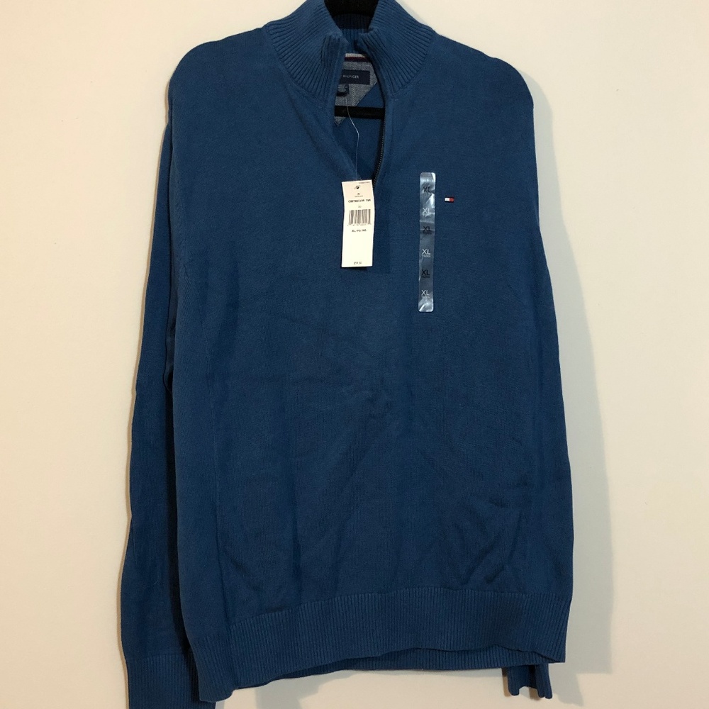 NWT Tommy Hilfiger 1/4 Zip Men's Sweater